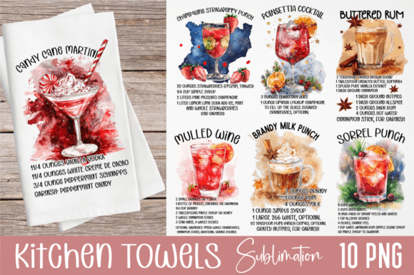 Download Kitchen Towels Quotes Sublimation Bundle - Quote Collection