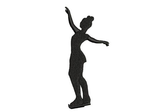 Download Ice Skater Silhouette Embroidery Design - Silhouette Collection