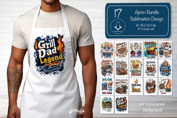 Download Funny Dad Quotes BBQ Grill Apron Bundle - Quote Collection