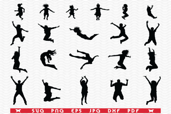 Download Jumpers, Isolated Black Silhouettes - Silhouette Collection