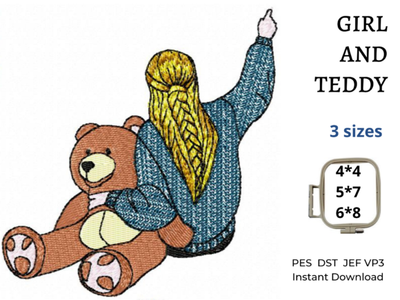 Download Girl and Teddy - Girl Collection