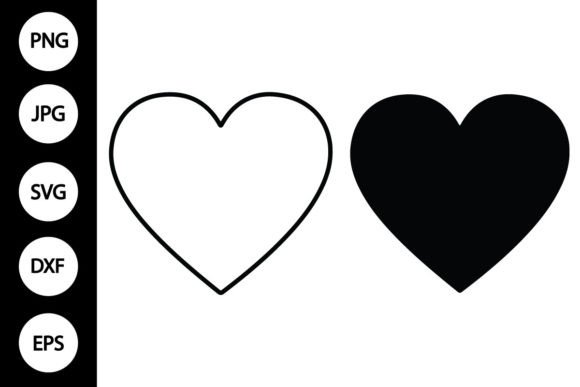 Download Outline Heart SVG, Silhouette Heart SVG - Silhouette Collection