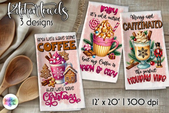 Download Christmas Coffee Kitchen Towels, Quotes - Quote Collection
